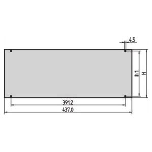 SCHROFF Panel przedni SCHROFF Inpac, 4 HU, 2,5 mm, Al, anodowany, nieobrobione krawędzie