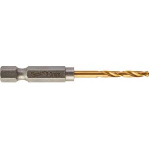 Wiertło Milwaukee MILWAUKEE METAL DRILL HSS-G TIN 3.0mm HEX (10 pcs.)