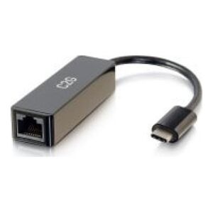 Adapter USB C2G C2G USB-C to Ethernet Network Adapter - Netzwerkadapter - USB-C - Gigabit Ethernet x 1 - Schwarz