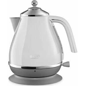 Czajnik DeLonghi Delonghi Virdulys KBOC2001W Electric, 3000 W, 1.7 L, Nerūdijantis plienas, 360° rotational base, Baltas