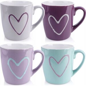 Orion Kubki z Uchem do Napojów Kawy Herbaty Ceramiczne 350 ml 4 szt.