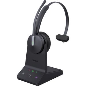 Słuchawki Yealink Yealink WH64 Hybrid Mono Teams Zestaw słuchawkowy Bezprzewodowy Opaska na głowę Biuro/centrum telefoniczne Micro-USB Bluetooth Czarny
