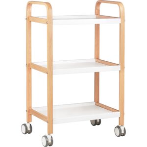 Activeshop Stolik pomocnik kosmetyczny HS-09 drewno - biały