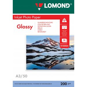 Lomond Lomond Photo Inkjet Paper Glossy 200 g/m2 A3, 50 sheets