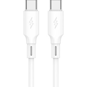 Kabel USB Jellico JELLICO kabel B24 USB-C - USB-C PD 60W 1M Biały