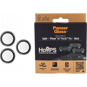 PanzerGlass PanzerGlass Hoops Camera iPhone 15 Pro 6.1" / 15 Pro Max 6.7" czarny/black 1139 camera lens protector hoop optic rings