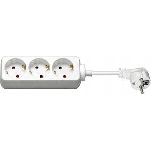MicroConnect Microconnect 3-way Schuko Socket 5M White gniazdko elektryczne 3 x Type F Biały