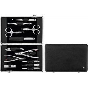 Zwilling Zestaw do manicure Zwilling Twinox  czarne, skórzane etui, 12 elementów