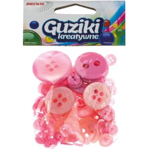 Teka Guziki kreatywne różowe 40g