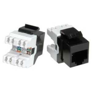 Roline ROLINE Cat.5e (klasa D) Keystone, RJ45, nieekranowany, czarny