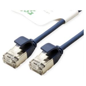 Roline ROLINE GREEN F/UTP DataCenter Patch Cord Cat.6A (Class EA), LSOH, bardzo cienki, niebieski, 0,3 m