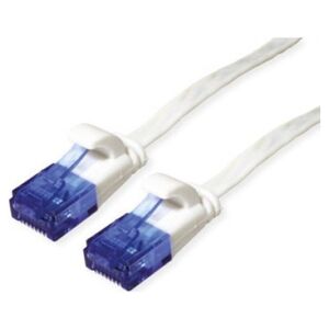 Triton VALUE Patchkabel UTP, Cat.6A (Class EA), extra plat, wit, 1 m