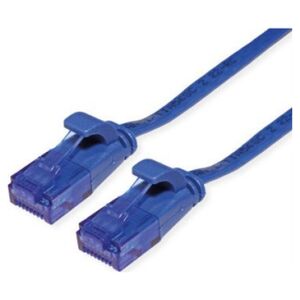 Value Kabel krosowy UTP VALUE, kat. 6A (klasa EA), bardzo płaski, niebieski, 1,5 m