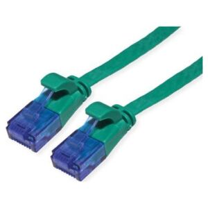 Value Kabel krosowy UTP VALUE, kat. 6A (klasa EA), bardzo płaski, zielony, 5 m