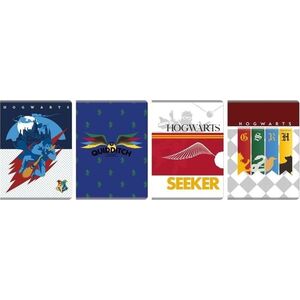 EPLUSM ZESTAW 4x ZESZYT W KRATKĘ 60k HARRY POTTER