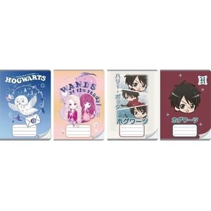 EPLUSM ZESTAW 4x ZESZYT W KRATKĘ 32k HARRY POTTER ANIME