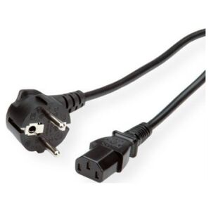 Kabel zasilający Roline Kabel zasilający ROLINE GREEN, prosty IEC-żeński, czarny, 0,8 m