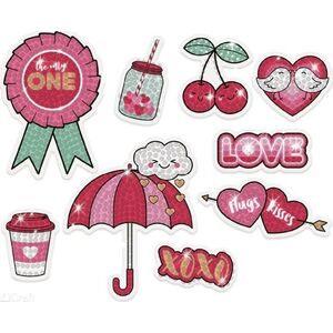 Incood Haft diamentowy - naklejki xoxo