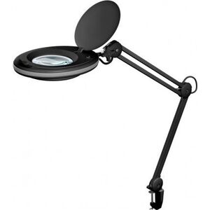Lampka biurkowa Goobay Lampa lupa LED z zaciskiem, 8 W, czarny