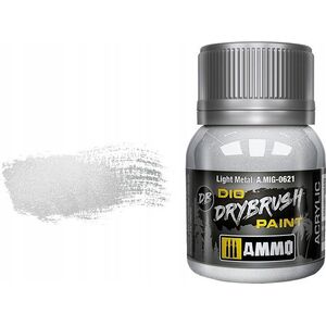 Vallejo Ammo: DIO Drybrush - Light Metal