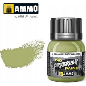 Vallejo Ammo: DIO Drybrush - Light Kaki Green 