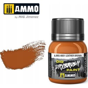 Vallejo Ammo: DIO Drybrush - Leather Brown