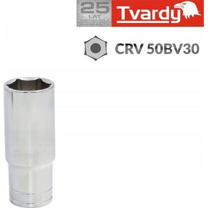 Tvardy Nasadka sześciokątna długa 1/4" 10 mm TVARDY (10/100)