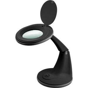 Lampka biurkowa Goobay Lampa lupa LED z podstawa, 6 W, czarny