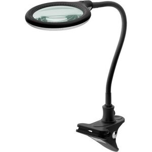 Lampka biurkowa Goobay Lampa lupa LED z zaciskiem, 6 W, czarny
