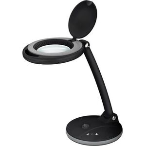 Lampka biurkowa Goobay Lampa lupa LED z podstawa, 6 W, czarny