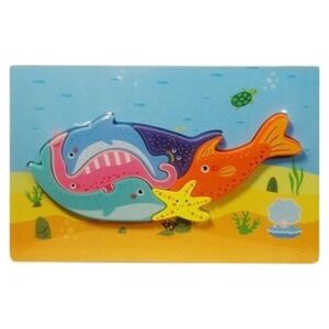 Teka Puzzle drewniane Zwierzęta morskie