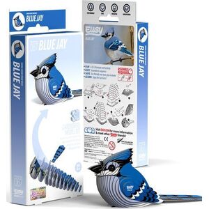 Fat Brain Toys Ptak Modrosójka Eugy. Eko Układanka 3D
