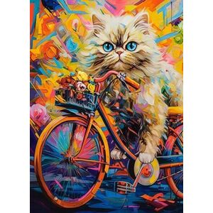 Castorland Puzzle 180 Kitten's Floral Ride CASTOR