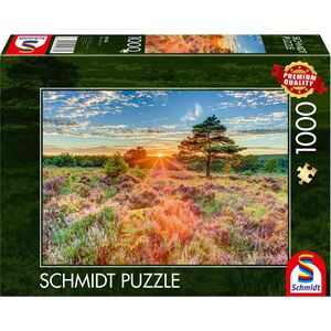 Schmidt Spiele Puzzle PQ 1000 Zachód słońca na wrzosowisku G3