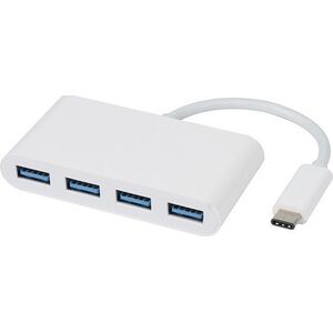 HUB USB Vivanco Vivanco USB hub USB-C 3.1 4-port, white (34292)