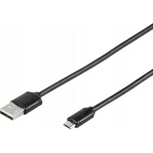 Kabel USB Vivanco Vivanco cable microUSB - USB 1m, black (35815)
