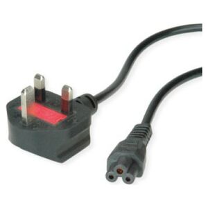 Kabel zasilający Triton Kabel zasilający VALUE UK, 3-pol. notebook-żeński, 3A, czarny, 1,8 m