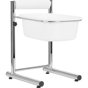 Activeshop Brodzik do pedicure z regulowaną wysokością chrom