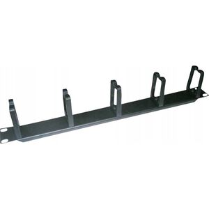 Value VALUE 19 Panel przedni, poziomy i pionowy przepust kablowy, typ C, czarny RAL 9005