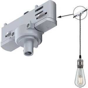 Paulmann Paulmann 91385, Pendant light adaptor, Ceiling/wall, Silver, Metal, Plastic, 1150 W, 96 mm