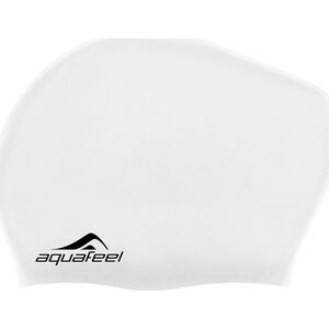 Aquafeel Swimming cap silicone AQUAFEEL 30404 10 white  long hair