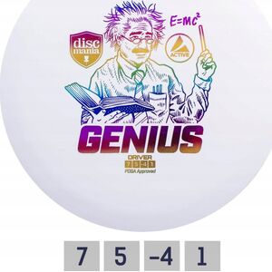 Discmania Discgolf DISCMANIA Fairway Driver GENIUS Active White 7/5/-4/1