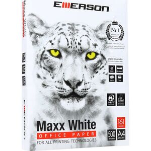 Emerson PAPIER KSERO A4 75G EMERSON MAXX WHITE BIAŁY 161 CIE 500 ARK