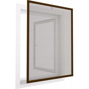 MOSKITIERA OKNO ALU 120X140 BRĄZ