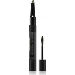Nudestix Nudestix, Brow Stylus, Waterproof, Double-Ended, Eyebrow Cream Pencil & Gel 2-In-1, Ash Brown, 0.2 g For Women