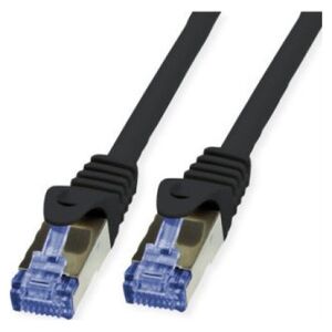Value VALUE Zewnętrzny kabel krosowy Cat.6A (klasa EA) S/FTP (PiMF), kabel pełny, LSOH, czarny, 20 m