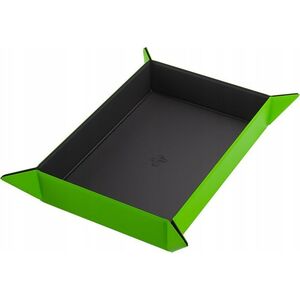 Gamegenic Gamegenic: Magnetic Dice Tray - Rectangular - Black/Green