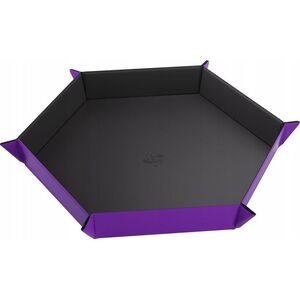 Gamegenic Gamegenic: Magnetic Dice Tray - Hexagonal - Black/Purple