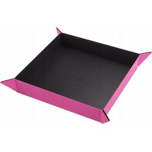 Gamegenic Gamegenic: Magnetic Dice Tray - Square - Black/Pink