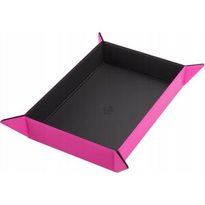 Gamegenic Gamegenic: Magnetic Dice Tray - Rectangular - Black/Pink